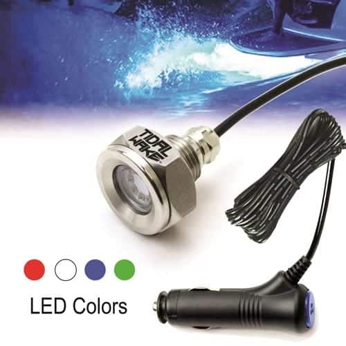 BamF Old School LED Boat Drain Plug Light | 1200 Lumens Super Green 1/2 NPT Underwater