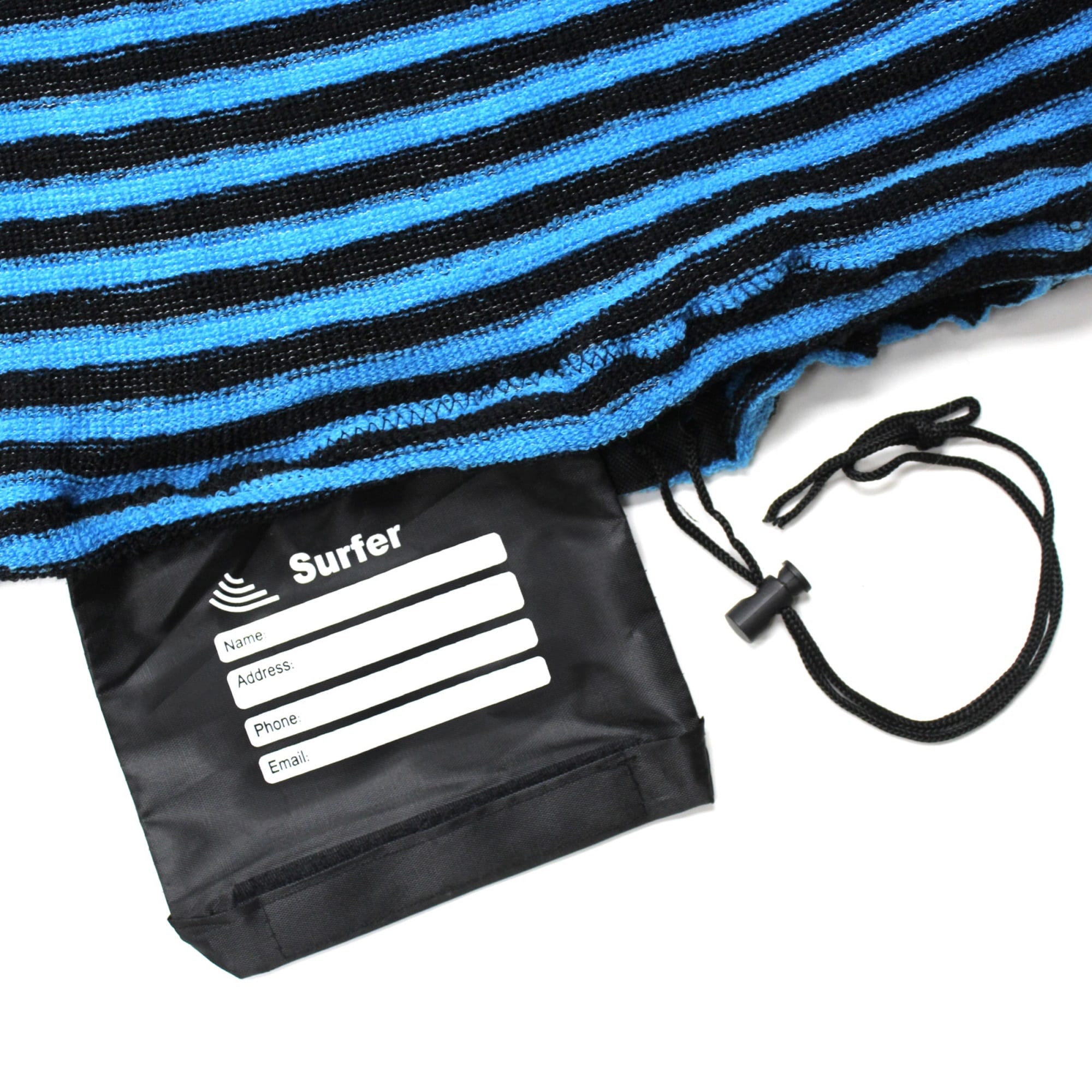 Tidal Wake TAG-IT Surf & Wake Board Sock Bag Snub Nose 58"w/Name Tag Multi Color 