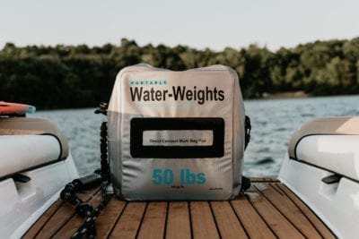 Water Weight on backof boat